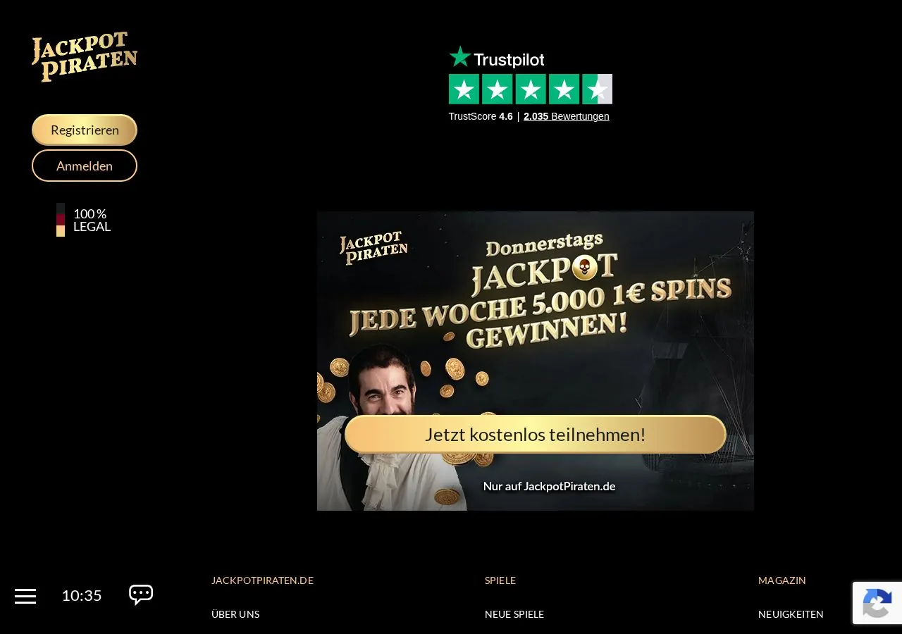 JackpotPiraten: Spiele